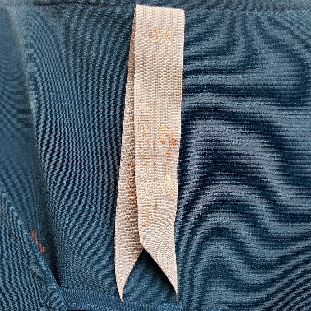 Melissa McCarthy Plus Size Faux Wrap Blouse 0X - Picture 6 of 8